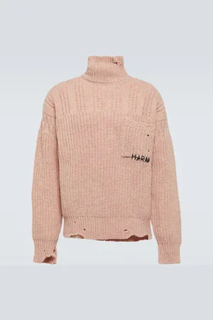 Marni Distressed virgin wool turtleneck sweater