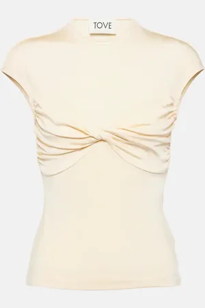 TOVE Paola gathered jersey top