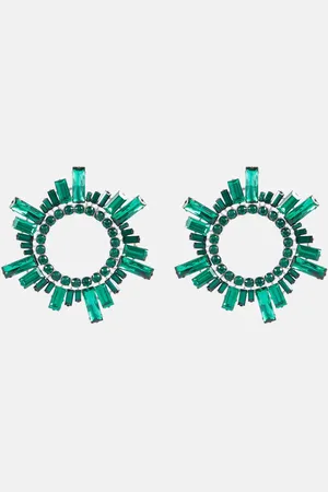 Amina Muaddi Begum crystal-embellished earrings