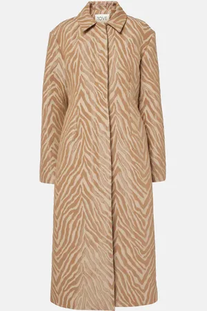 TOVE Mira cotton-blend jacquard coat