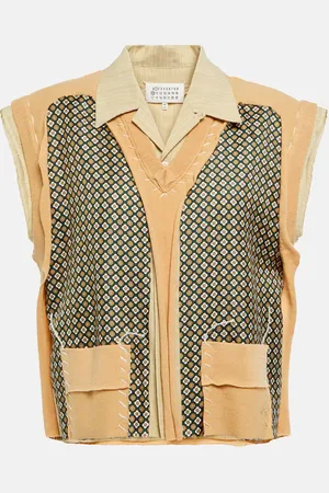 Maison Margiela Printed cotton and silk shirt