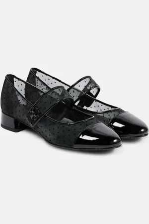 Tory Burch Leather-trimmed Mary Jane pumps