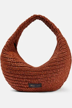 Khaite Olivia Medium raffia shoulder bag