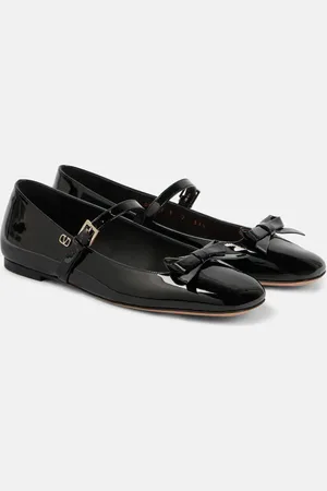 VALENTINO GARAVANI Romance Bow patent leather Mary Jane flats