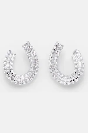 BUCHERER FINE JEWELLERY 18kt white gold earrings with diamonds