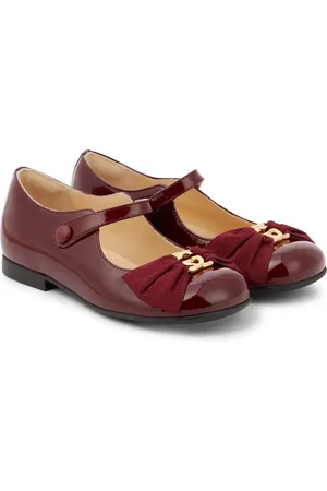 Gucci Interlocking G patent leather Mary Jane flats