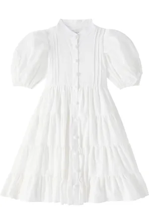 Petite Amalie Applique cotton voile dress