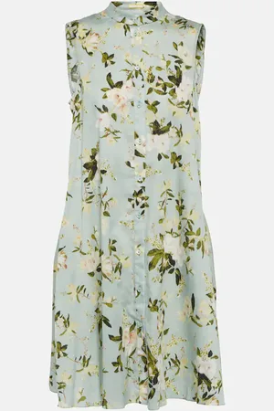 Erdem Soleil floral cotton poplin minidress