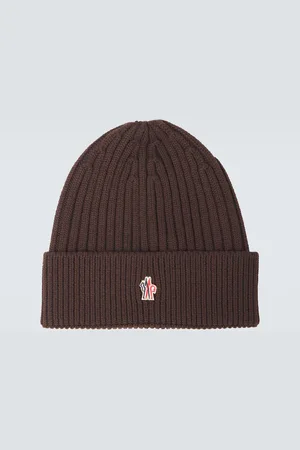 Moncler Logo virgin wool beanie