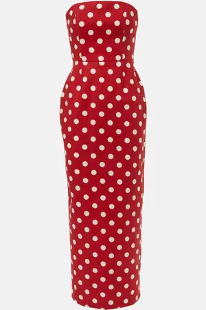 POSSE Romeo polka-dot linen maxi dress
