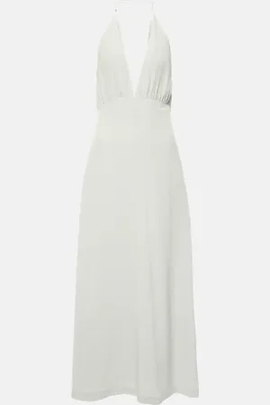 Totême Halterneck silk crepe de chine maxi dress
