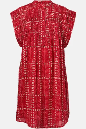 Marant Etoile Leazali printed cotton minidress