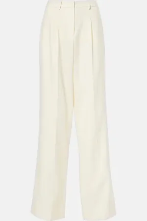 MAGDA BUTRYM Wool and silk wide-leg pants