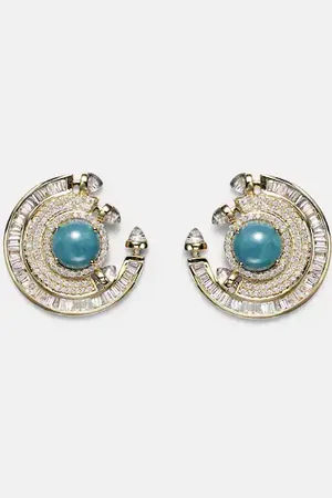 Ananya Chakra 18kt earrings with gemstones