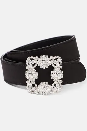 Manolo Blahnik Hangisi satin belt