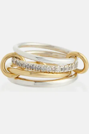 SPINELLI KILCOLLIN Nimbus 18kt and sterling silver ring with diamonds