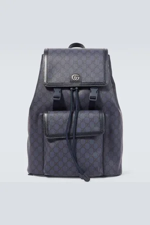 Gucci GG Supreme canvas and leather backpack