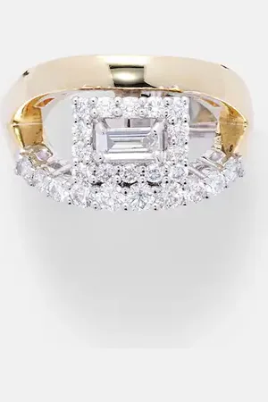 Yeprem Whisper Ear 18kt single ear cuff with diamonds