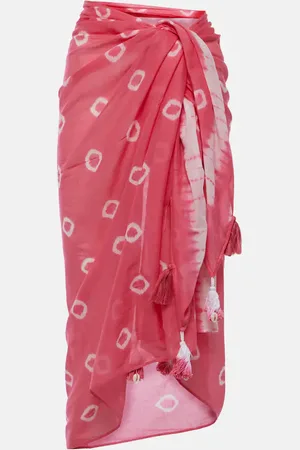 ANNA KOSTUROVA Tie-dye cotton beach cover-up