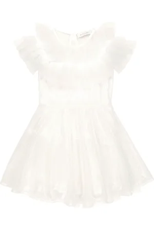 MONNALISA Sequined ruffle dress