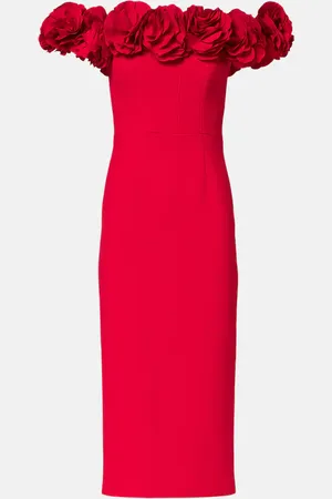 Rebecca Vallance Odetta floral-applique bustier dress