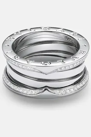 Bvlgari B.zero1 18kt white gold ring with diamonds