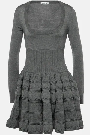 Alaïa Wool-blend minidress