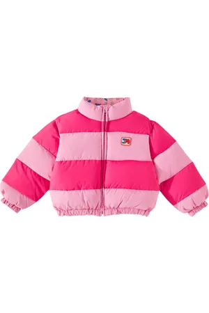 Jelly Mallow Reversible printed puffer jacket