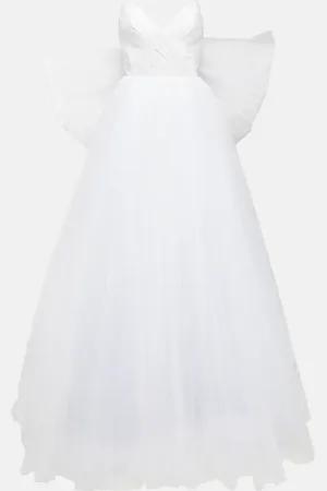 Rasario Bridal Greta off-shoulder silk gown