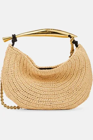 Bottega Veneta Sardine Chain raffia-effect tote bag
