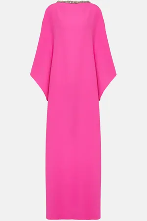 Safiyaa Amarella crystal-embellished crepe gown