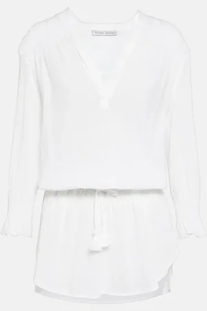 Heidi Klein Antibes smoked cotton tunic