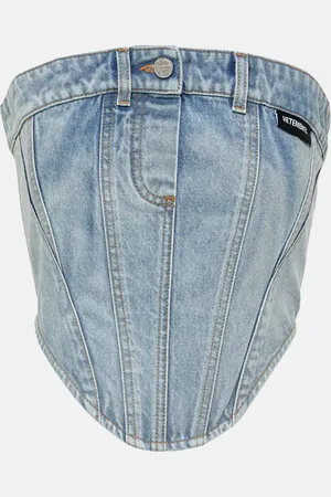 Vetements Cotton denim corset