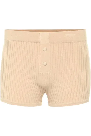 LIVE THE PROCESS Ribbed-knit shorts