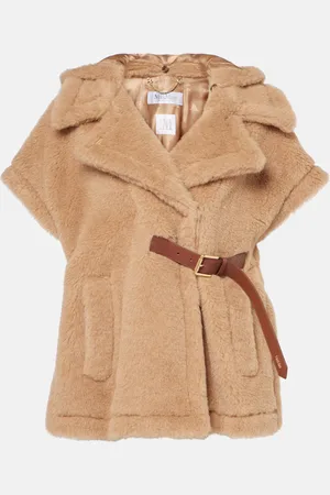 Max Mara Belted wool, cashmere, and silk cape
