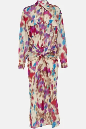 Marant Etoile Nesly printed cotton shirt dress