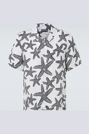 Vilebrequin Printed linen bowling shirt