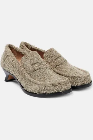 Loewe Terra 40 suede loafer pumps