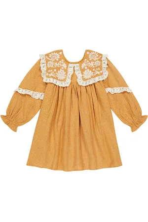 Louise Misha Checked cotton dress