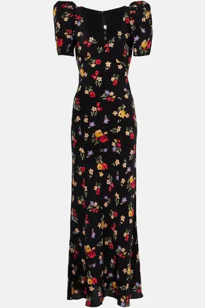 RODARTE Floral silk crepe de chine gown