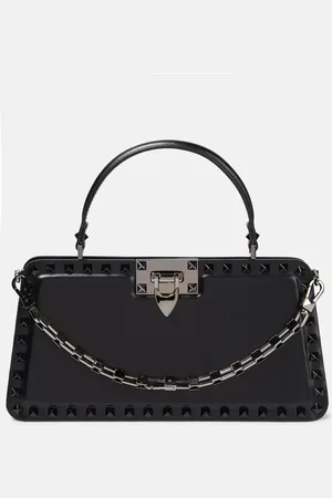 VALENTINO GARAVANI Rockstud Small chain-detail leather tote bag