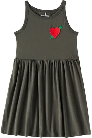 Mini Rodini Arrowed Heart cotton jersey dress