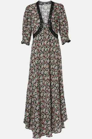 RIXO London Amina floral crepe midi dress