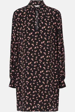 Chloé Floral silk chiffon minidress