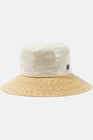 Le Mont St Michel New Kendall sequined cloche hat