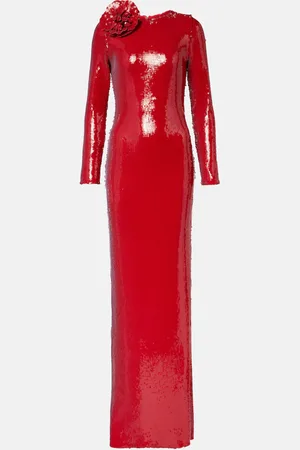 RODARTE Floral-applique sequined gown
