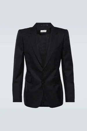 DRIES VAN NOTEN Striped wool blazer