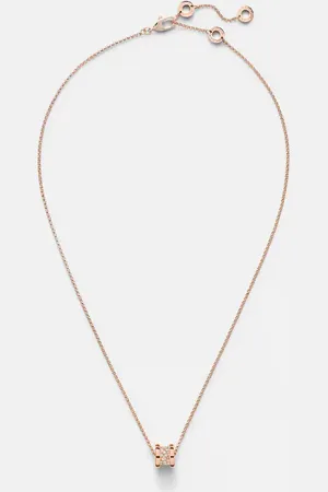 Bvlgari B.zero1 18kt rose gold pendant necklace with diamonds
