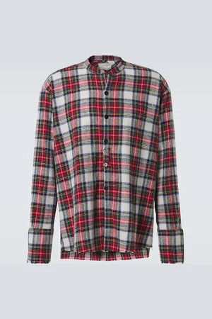 GREG LAUREN Plaid cotton shirt