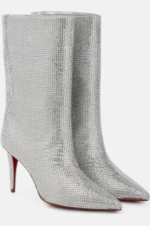 Christian Louboutin Astrilarge Strass suede ankle boots